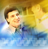 Man smiling.